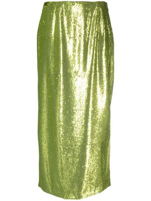 Philosophy Di Lorenzo Serafini sequin longuette midi-skirt - Green