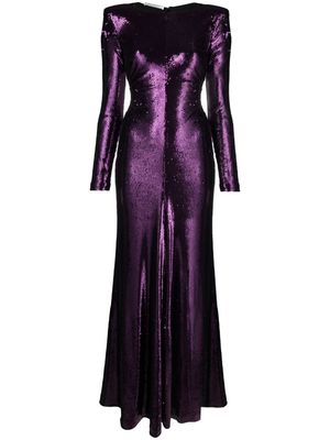 Philosophy Di Lorenzo Serafini sequined open-back dress - Purple
