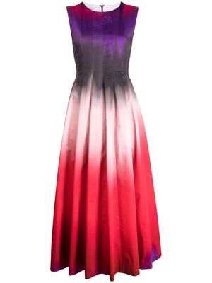 Philosophy Di Lorenzo Serafini sleeveless rear-fastening pleated dress - Purple