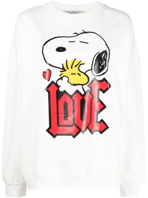 Philosophy Di Lorenzo Serafini Snoopy Love cotton sweatshirt - White