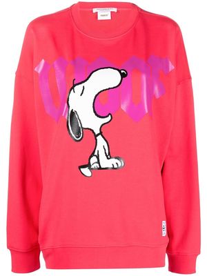 Philosophy Di Lorenzo Serafini Snoopy Woof-print sweatshirt - Pink