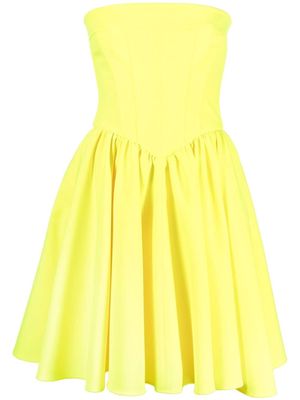 Philosophy Di Lorenzo Serafini strapless flared-skirt dress - Yellow
