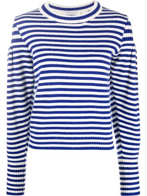 Philosophy Di Lorenzo Serafini striped long-sleeve sweater - Blue