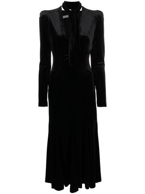 Philosophy Di Lorenzo Serafini velvet-effect structured dress - Black