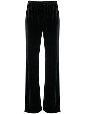 Philosophy Di Lorenzo Serafini wide-leg velvet trousers - Black
