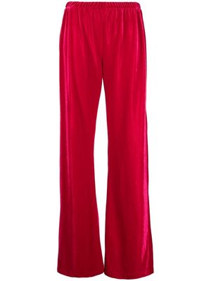 Philosophy di Lorenzo Serafini wide-leg velvet trousers - Red