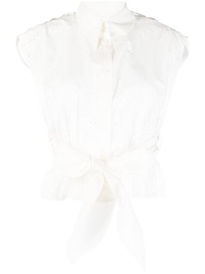 Philosophy Di Lorenzo Serafini wraparound cotton blouse - White