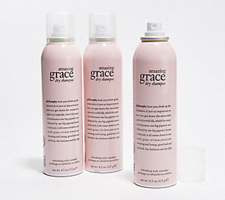 philosophy dry shampoo hair refresher style extender trio