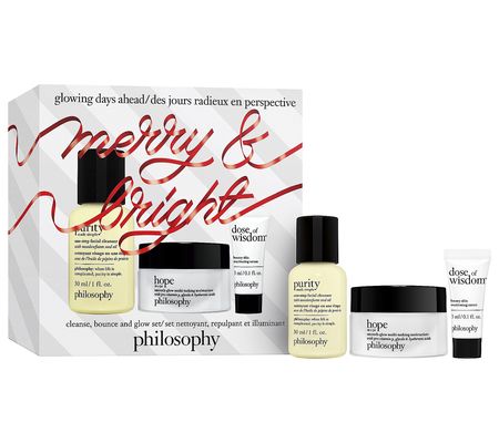 philosophy glowing days ahead holiday kit