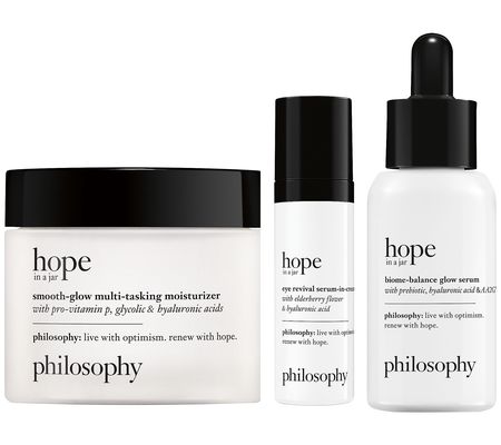 philosophy hydrate, smooth & glow collection