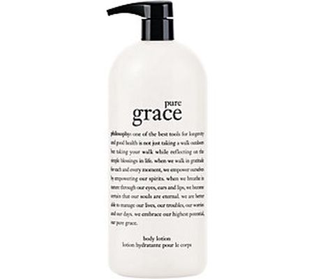 philosophy super-size pure grace perfumed body lotion 32oz.