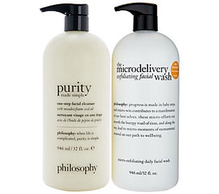 philosophy super-size purity & microdelivery cleansing set