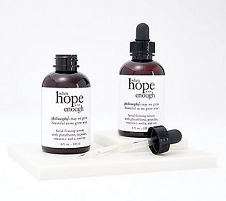 philosophy super-size when hope is not enough serum 4oz. duo