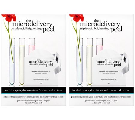 philosophy supersize microdelivery brightening peel pads duo