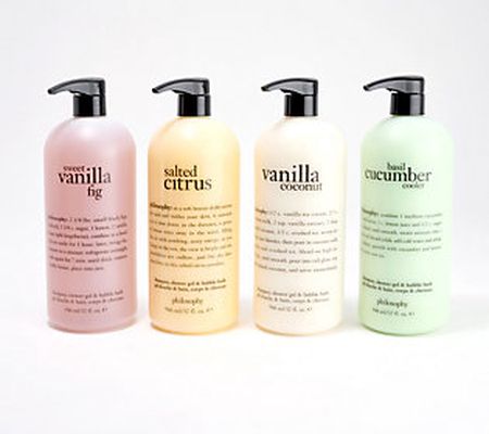philosophy sweet & salty 4 piece shower gel collection
