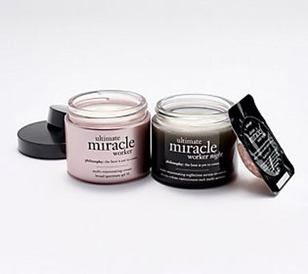 philosophy ultimate miracle worker am & pm moisturizer set