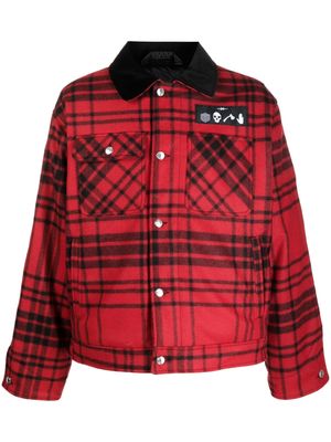 Phipps checked insulated jacket - Red