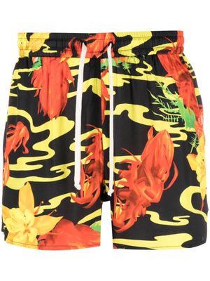 Phipps floral-print deck shorts - Black