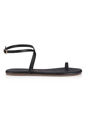 Phoebe Leather Ankle-Strap Sandals
