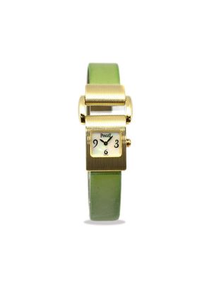 Piaget 1980-1990s pre-owned Miss Protocole 20mm - Gold, Green, Black