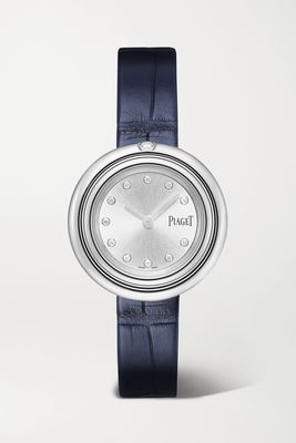 Piaget - Possession 29mm Stainless Steel, Alligator And Diamond Watch - Blue
