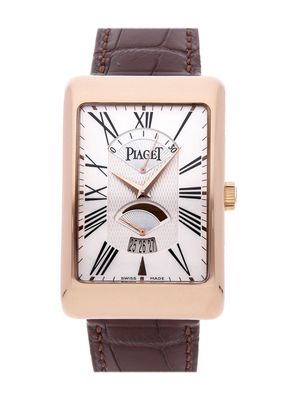 Piaget pre-owned Black Tie Rectangle a L'Ancienne XL 31mm - White