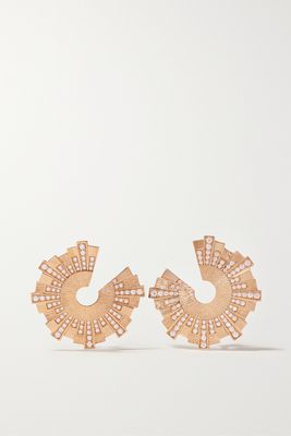 Piaget - Sunlight Palace 18-karat Rose Gold Diamond Earrings - one size