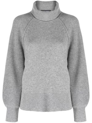 Piazza Sempione roll-neck ribbed-knit cashmere jumper - Grey