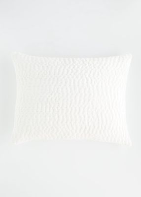 Pickstitch Velvet Decorative Pillow