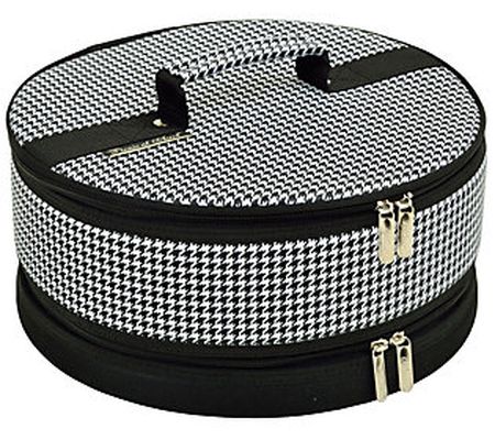 Picnic at Ascot 12" Pie and Cake Carrier, Hound stooth