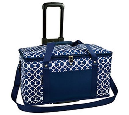 Picnic at Ascot 36-qt Foldable Cooler with Whee ls, Trellis