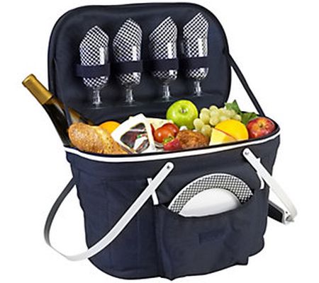 Picnic at Ascot, Collapsible Insulated Picnic B asket For 4