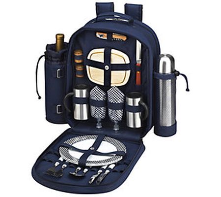 Picnic at Ascot Deluxe Picnic & Coffee Backpack for 2