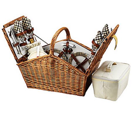 Picnic at Ascot Huntsman English-Style Picnic B asket for 4