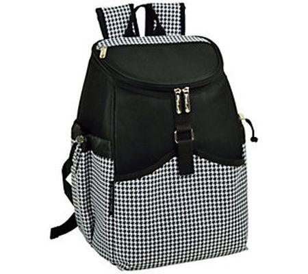 Picnic at Ascot Insulated Backpack Cooler, Houn dstooth