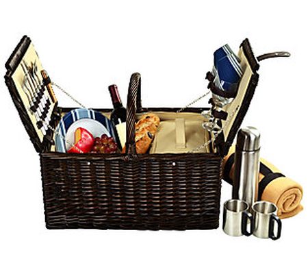 Picnic at Ascot Surrey Picnic Basket for 2 with Blanket