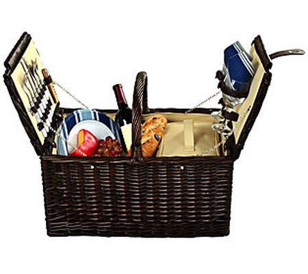 Picnic at Ascot Surrey Willow Picnic Basket for 2