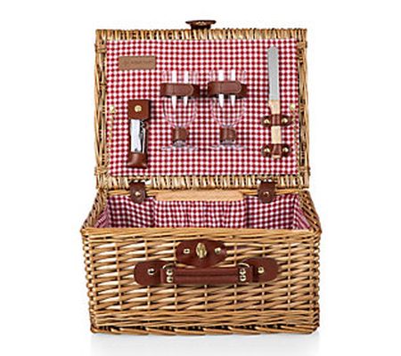 Picnic Time Classic Wine & Cheese Picnic Basket with Tools