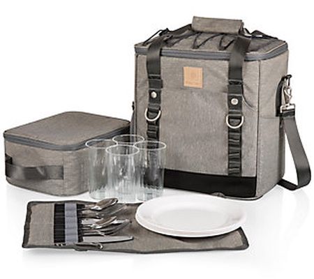 Picnic Time Frontier Picnic Utility Cooler with Tools