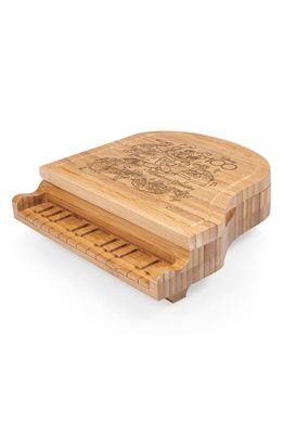 Picnic Time x Disney 100 Piano Cheese Cutting Board & Tools Set in Parawood