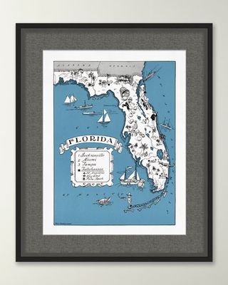 Pictorial Map of Florida