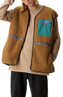 Picture Organic Clothing Galiwin Fleece Vest in Chocolate