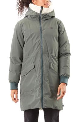 Picture Organic Clothing Inukee Waterproof Reversible Puffer Coat in Concrete Grey