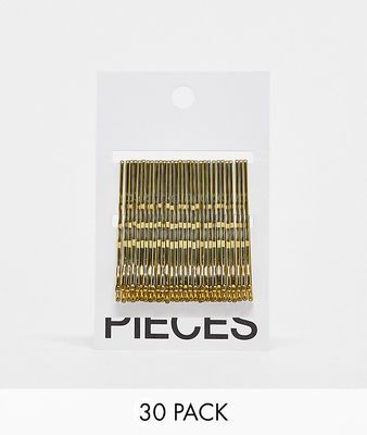 Pieces 30 pack hair pins card in gold