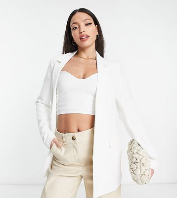 Pieces Tall tailored blazer in white