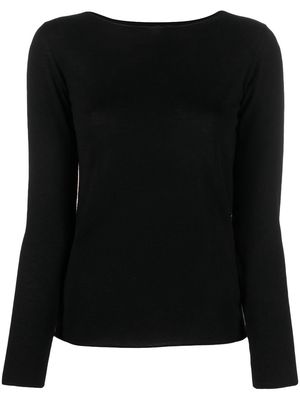 PierAntonioGaspari long-sleeve virgin wool jumper - Black