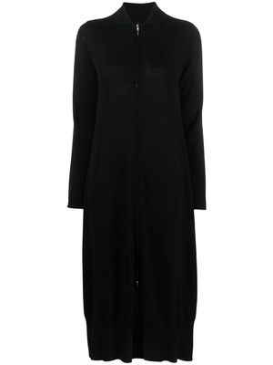 PierAntonioGaspari virgin wool cardigan dress - Black