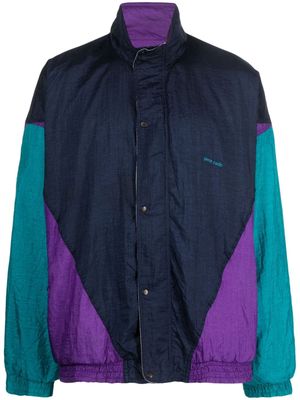 Pierre Cardin Pre-Owned 1980 colour-block bomber jacket - Blue