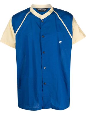 Pierre Cardin Pre-Owned 1980s piping detailing short-sleeved shirt - Blue