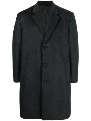Pierre Cardin Pre-Owned 1990s knee-length wool coat - Grey